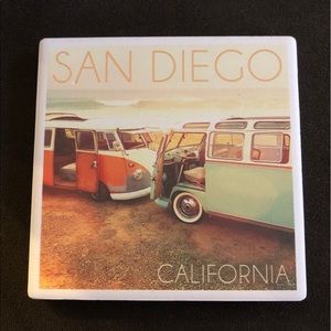 NEW! San Diego California Lantern Press Ceramic Coaster